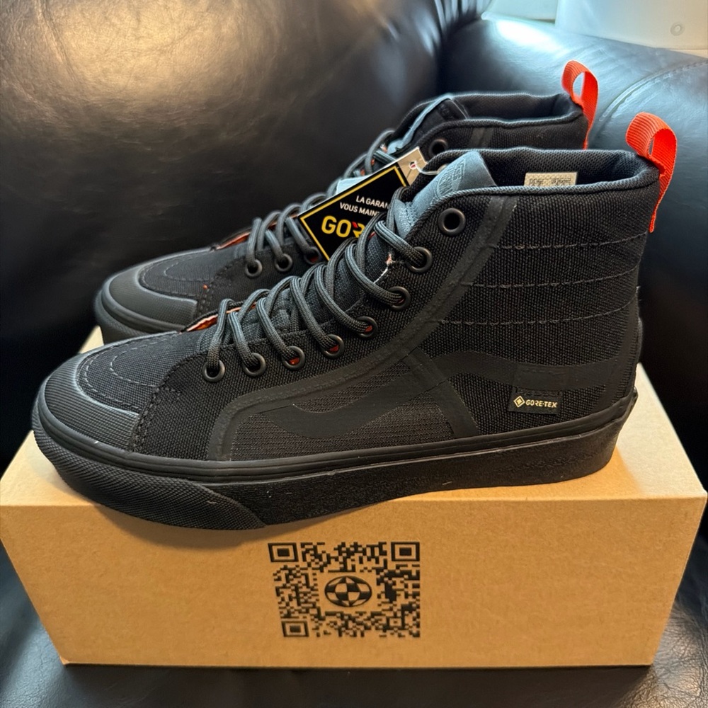 VANS X Raeburn Sk8-Hi GTX VR3 Black Sneakers Gore-Tex Shoes M's 6.5 W's 8 NEW